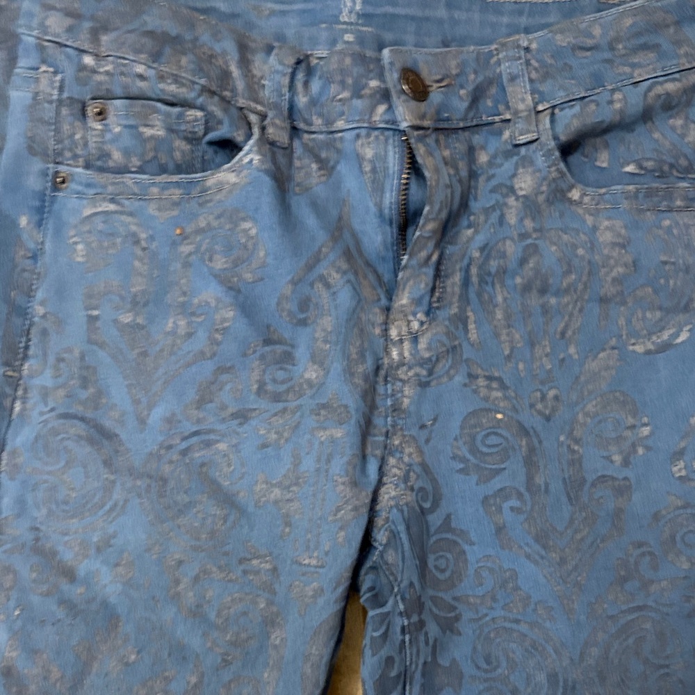 Blue Patterned Jeans - Picture 5 of 8